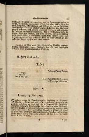 25-27, Nro. VI - VII
