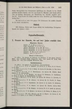 245-251, Synodalbeamte