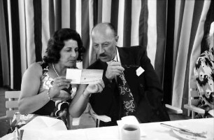 22. Tagung 1972 Mediziner; Beim Bayrischen Frühstück: Ehepaar Hilzer