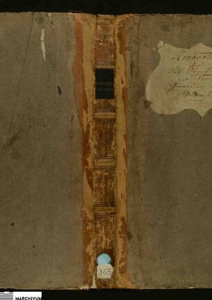 Renovation über das Oberfeld 1808