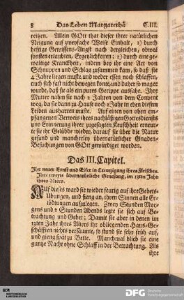 Das III. Capitel. Ihr neuer Ernst und Eifer in Creutzigung ihres Fleisches...