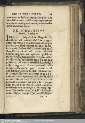 Homilia de Virginibus, Matthaei 13