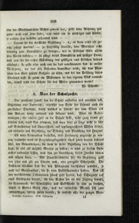 Von der Schulzucht
