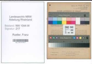 Entnazifizierung Franz Rueller , geb. 31.05.1900 (Gemeinderatsmitglied)