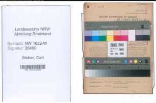 Entnazifizierung Carl Weber , geb. 08.04.1894 (Bankangestellter)