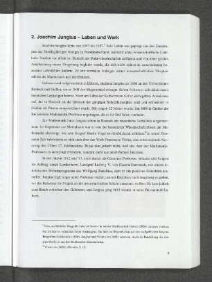 2. Joachim Jungius - Leben und Werk