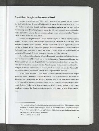 2. Joachim Jungius - Leben und Werk