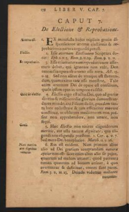 Caput 7. De Electione & Reprobatione.