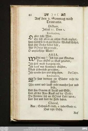 Auf den 2. Sonntag nach Trinitatis. Dictum. Jesaiä 55. Vers 1.