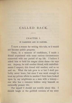 Called back