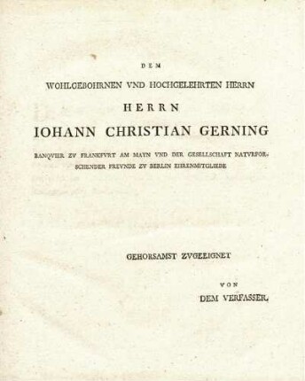 IOHANN CHRISTIAN GERNING