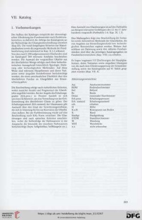 VII. Katalog