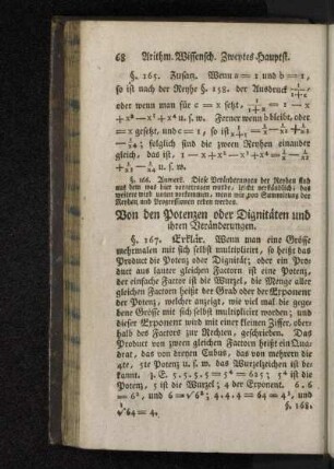 Von den Potenzen oder Dignitäten und ihren Veränderungen.