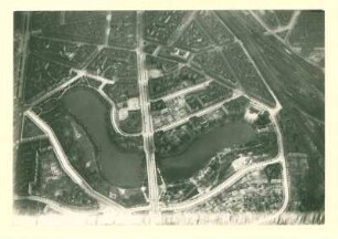 Luftaufnahme Charlottenburg. Lietzensee