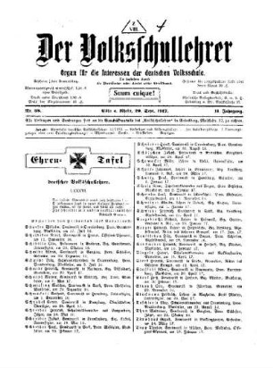 Ehren-Tafel deutscher Volksschullehrer : LXXXVI.