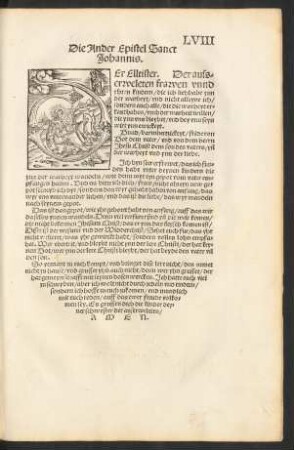 Die Ander Epistel Sanct Johannis.