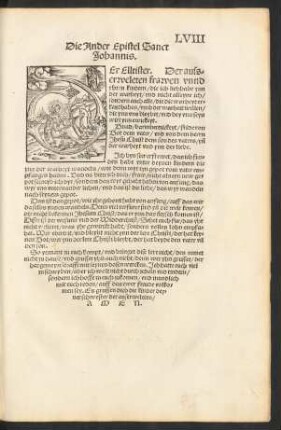 Die Ander Epistel Sanct Johannis.