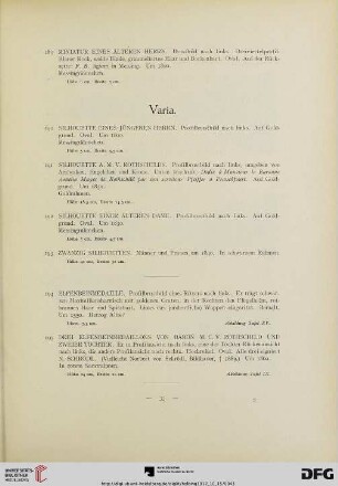 Varia (Nr. 190-199)