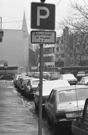 Parkvorrechte für Anwohner (Anwohnerparken)