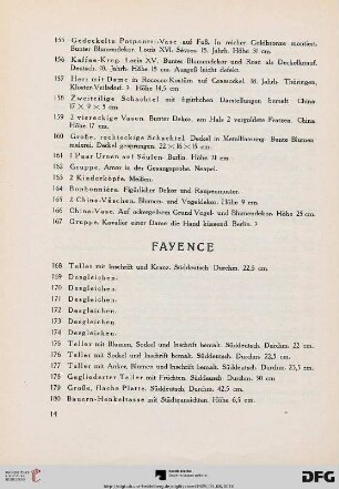 Fayence (Nr. 168-194)