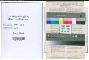 Entnazifizierung Karl Auer , geb. 18.08.1897 (Landesamtmann)