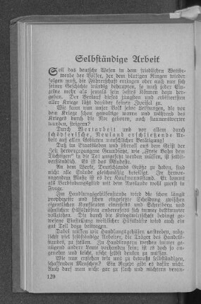 Selbständige Arbeit
