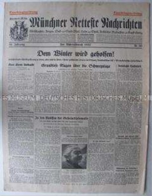 Faschingsausgabe der "Münchner Neuesten Nachrichten"