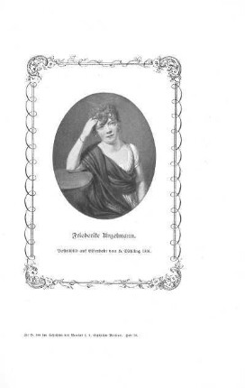 Friederike Unzelmann. Pastellbild auf Elfenbein von H. Dähling 1804
