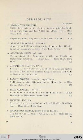 alte Gemälde (Nr. 1-82)