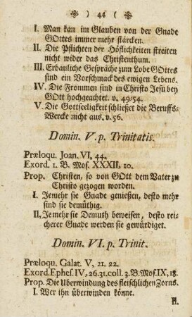 Domin. ... p. Trinitatis.