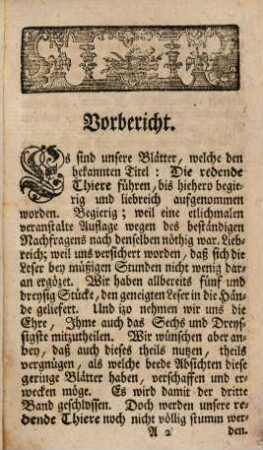 Die redende Thiere über Menschliche Fehler und Laster : Bey Ruhigen Stunden Lustig und nützlich zu lesen, Sechs und dreyßigstes Gespräch. Zwischen Einem Adler und Einer Nachtigall