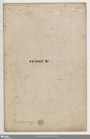 Tenore II.o