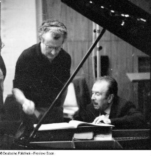 Colin Davis mit Claudio Arrau am Flügel