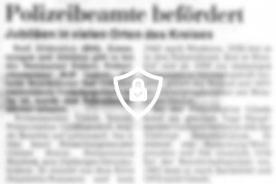 Polizeibeamte befördert