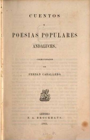 Cuentos y poesias populares andaluces