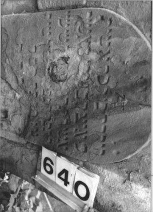 Grabstein 640 (Detailaufnahme)