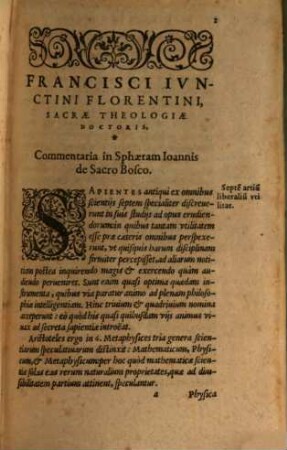 Commentaria in sphaeram