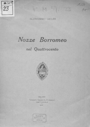 Nozze Borromeo nel quattrocento