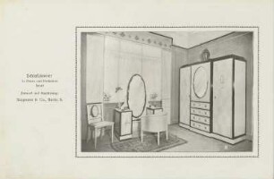 Schlafzimmer in Ahorn und Padukholz. Detail
