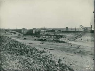 Schleuse Hünxe im Lippe-Seitenkanal, Deutschland, 1927