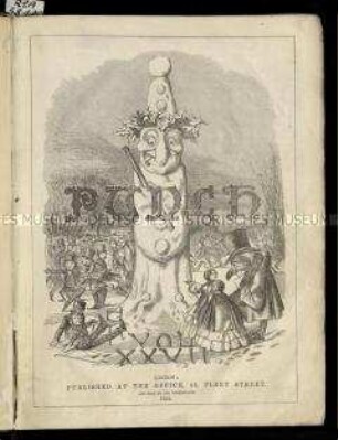 Satirische Zeitschrift "Punch oder The London Charivari. 27. Vol. 1854