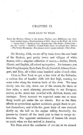 as city - The Plains - Prairie dogs - An old " rattler" - Buffalos - United States forts - A railroad feat - Denver and the Rocky Mountains - The pioneer narrow-gauge railroad - Pike´s Peak