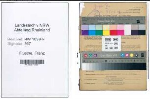 Entnazifizierung Franz Fluethe , geb. 08.04.1899 (Uhrmachermeister)