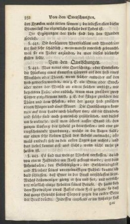 Von den Quetschungen