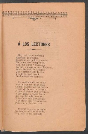 Á los lectores