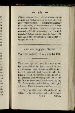 Vier und sechzigstes Kapitel. - Sechs und sechzigstes Kapitel.