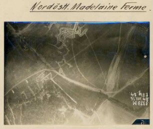 Foto des Geländes nordöstlich der Madeleine Ferme südlich von Cunel (Luftbild)