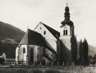 Italien. Südtirol. Sterzung. Ansicht der spätgotischen katholischen Pfarrkirche "Unsere liebe Frau im Moos"