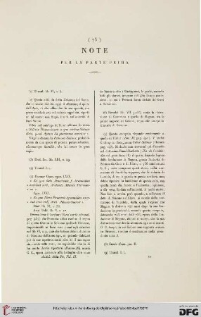 Note per la parte prima