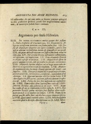 Cap. III. Argumenta pro sensu Historico